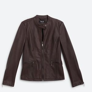 Mo-Ka Faux Leather Ebele Jacket NWT